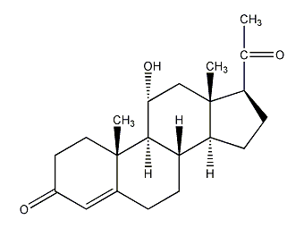 11α-羟孕酮结构式