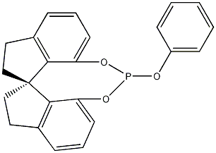 苯基-[(R)-1,1-螺联茚满-7,7-二基]-亚磷酸结构式