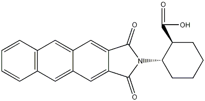 (1S,2S)-2-(蒽-2,3-二羰基)-环己烷羧酸结构式