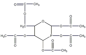 α-D-葡萄糖五乙酸酯结构式