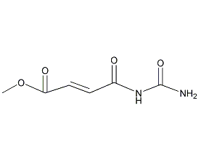 N-氨基甲酰马来酸甲酯结构式