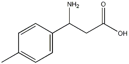 3-氨基-3-(对甲苯基)丙酸结构式