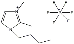 1-丁基-2,3-二甲基咪唑六氟磷酸盐结构式