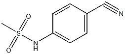 4-(甲烷磺酰氨基)苯腈结构式