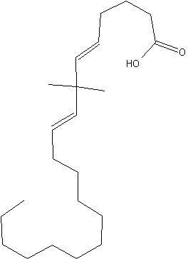 7,7-二甲基二十碳二烯酸结构式