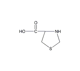 L-噻唑烷-4-羧酸结构式