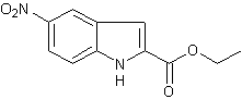 5-硝基-1H-吲哚-2-羧酸乙酯结构式