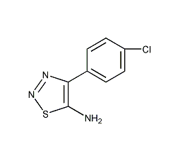4-(4-氯苯基)-1,2,3-噻重氮-5-胺结构式