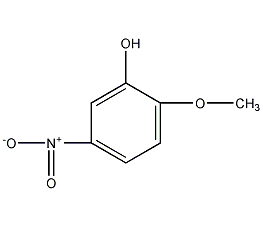 2-甲氧基-5-硝基苯酚结构式