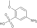 对氨基苯甲醚-2-磺酸结构式