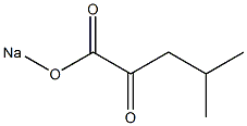 4-甲基-2-氧代戊酸钠盐结构式