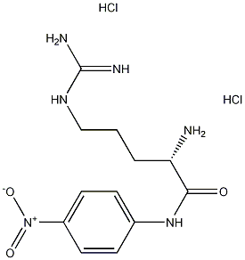 L-精氨酸对硝基酰苯胺二盐酸盐结构式