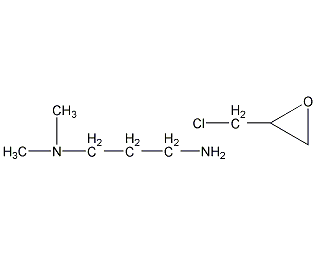 环氧氯丙烷与N,N-二甲基-1,3-丙二胺缩聚物结构式