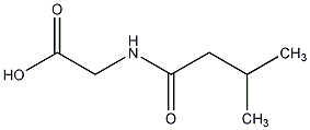 N-异戊酰氨基乙酸结构式