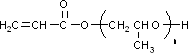 聚(丙二醇)丙烯酸酯结构式