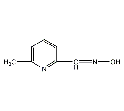 2-吡啶甲醛-6-甲基肟结构式