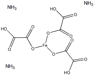三草酸三铵铁(III)三水合物结构式