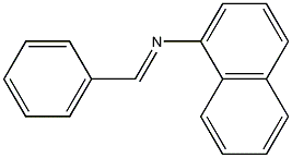 N-亚苄基-1-萘胺结构式