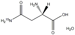 L-天冬酰胺-15N一水结构式