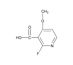 2-氟-4-甲氧基烟酸结构式