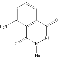3-氨基邻苯二甲酰肼一钠盐结构式