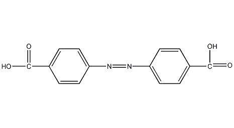 偶氮苯-4,4'-二羧酸结构式