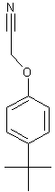 (4-tert-Butylphenoxy)acetonitrile结构式