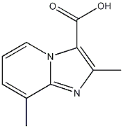 2,8-二甲基咪唑并[1,2-a]吡啶-3-羧酸结构式