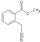 2-氰甲基苯甲酸甲酯结构式