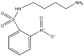 N-(4-氨基丁基)-2-硝基苯磺酰氨结构式
