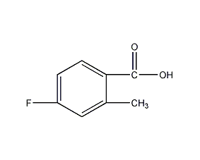 4-氟-2-甲基苯甲酸结构式
