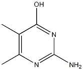 2-氨基-5,6-二甲基-4-羟基嘧啶结构式