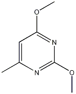 2,4-二甲氧基-6-甲基嘧啶结构式