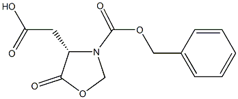 (S)-(+)-3-(苄氧羰基)-5-氧带-4-恶唑啉乙酸结构式