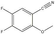 4,5-二氟-2-甲氧基苯甲腈结构式