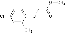 4-氯邻甲苯基氧乙酸甲酯结构式