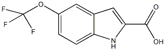 5-(三氟甲氧基)吲哚-2-羧酸结构式