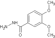 3,4-二甲氧基苯酰肼结构式