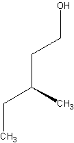 (S)-(+)-3-甲基-1-戊醇结构式