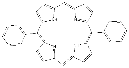 5,15-二苯基-21H,23H-卟吩结构式
