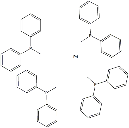 四(甲基苯基膦)钯结构式
