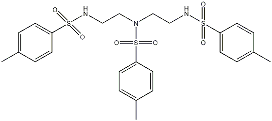 N,N',N''-三(对甲苯磺酰基)二乙烯三胺结构式