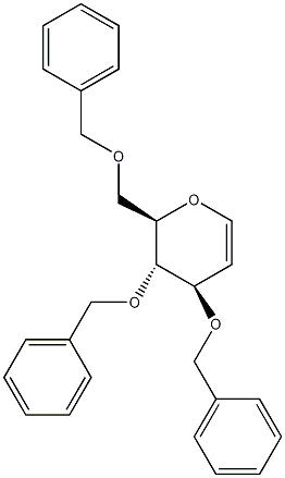 三-O-苄基-D-葡萄烯糖结构式