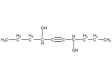5-癸炔-4,7-二醇结构式