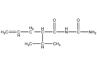 烯丙基异丙基乙酸脲结构式