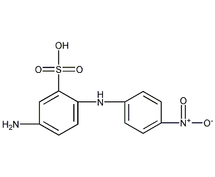 4-氨基-4'-硝基二苯胺-2-磺酸结构式