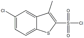 5-氯-3-甲基苯并(B)噻吩-2-磺酰氯结构式