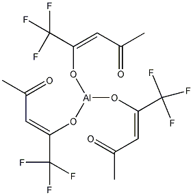 三(三氟-2,4-戊烷二丙酮)铝结构式