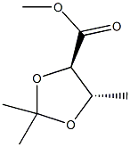 (4R,5S)-2,2,5-三甲基-1,3-二氧戊环-4-羧酸甲酯结构式