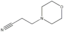 3-(4-吗啉基)丙腈结构式